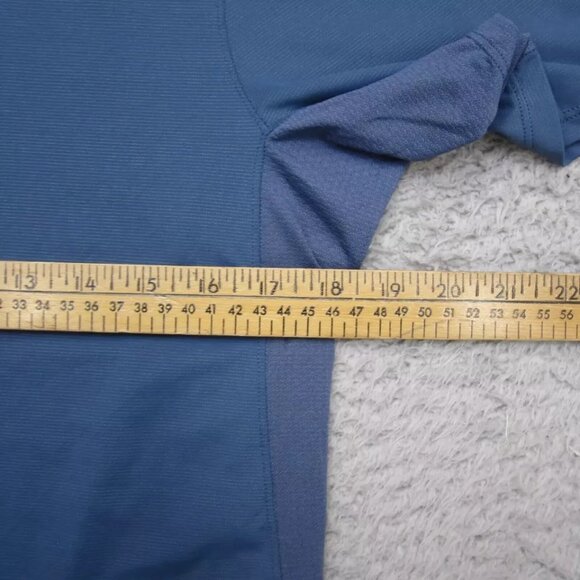 Lululemon Running Shirt Mens Small Blue Reflective - Picture 5 of 6